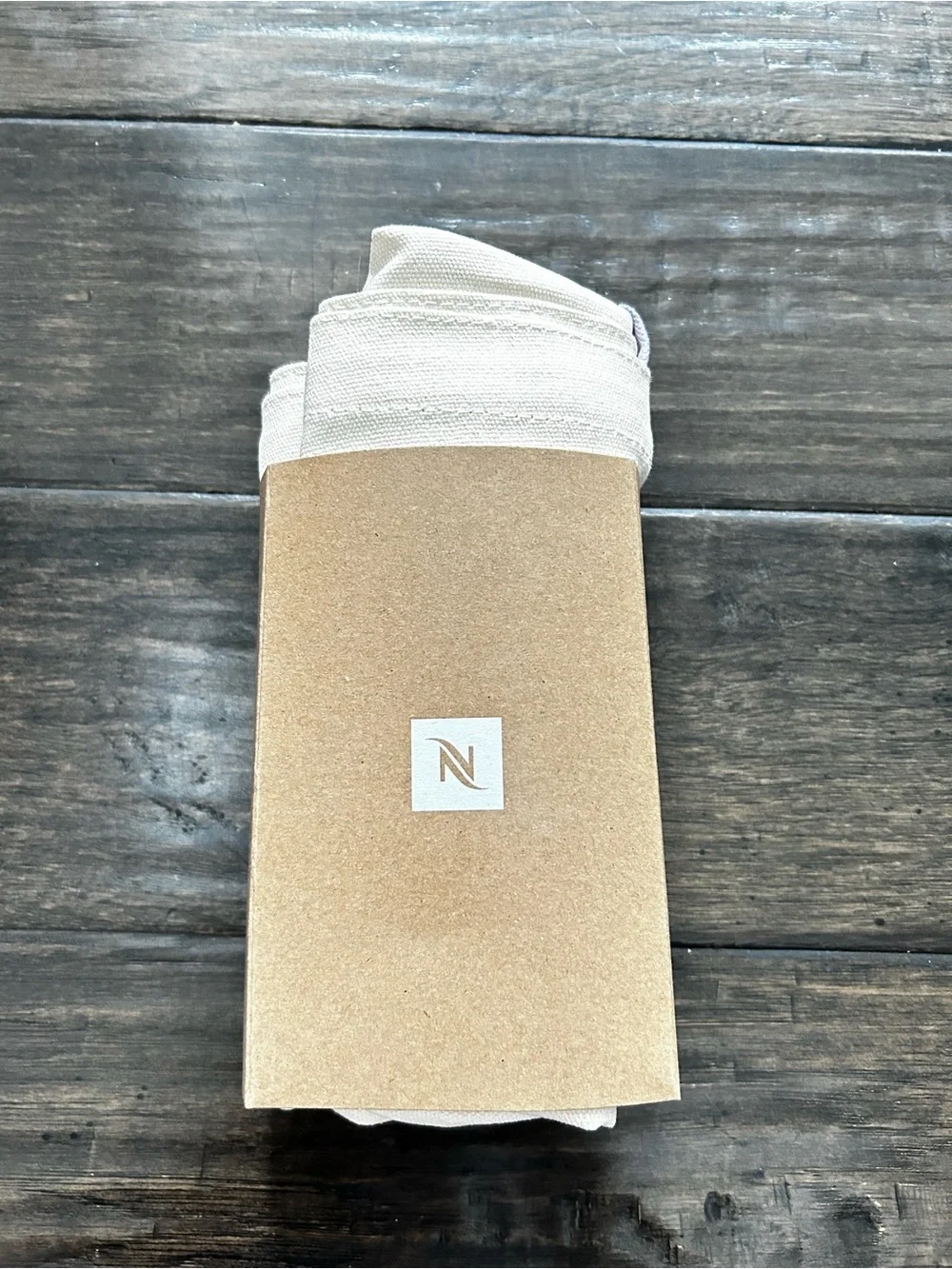 Nespresso Coffee Vibes Canvas Tote Bag - Lavender Cream Handles Limited Edition